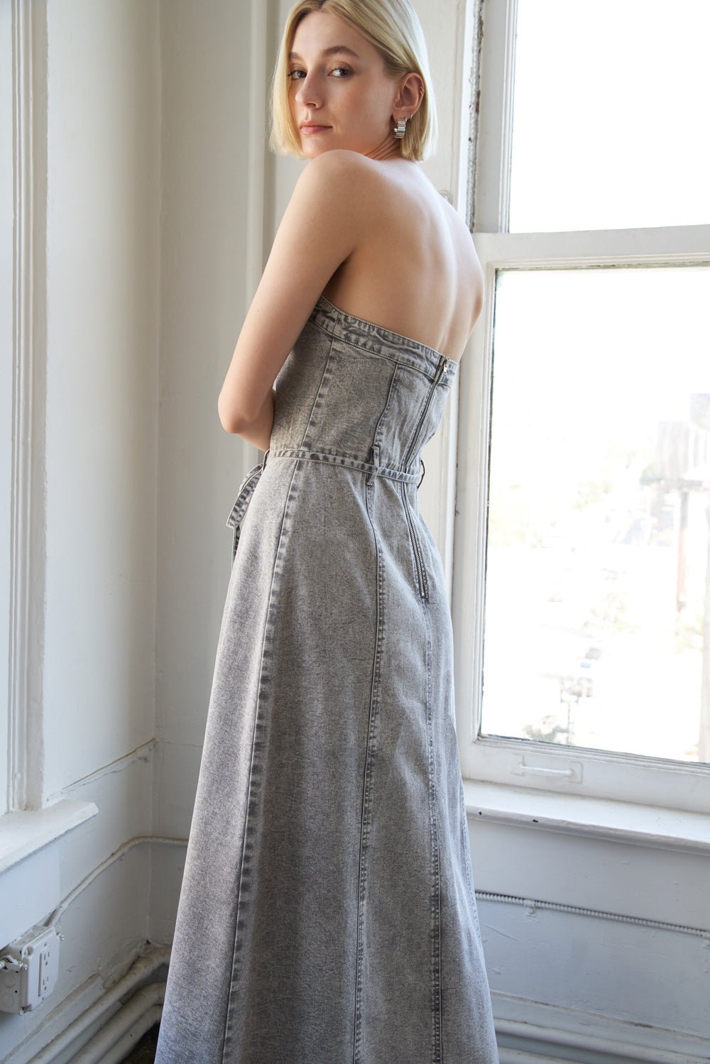 SECRET CRUSH TWILL MIDI DRESS - Mack & Harvie