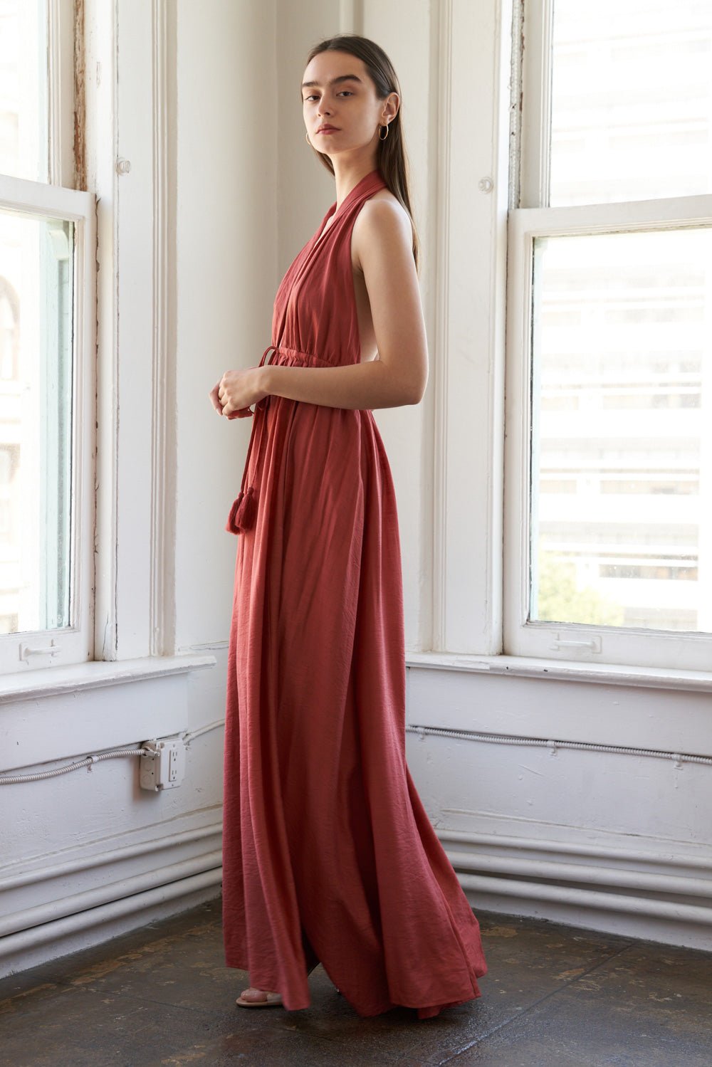SHARE YOUR GLOW WOVEN MAXI DRESS - Mack & Harvie