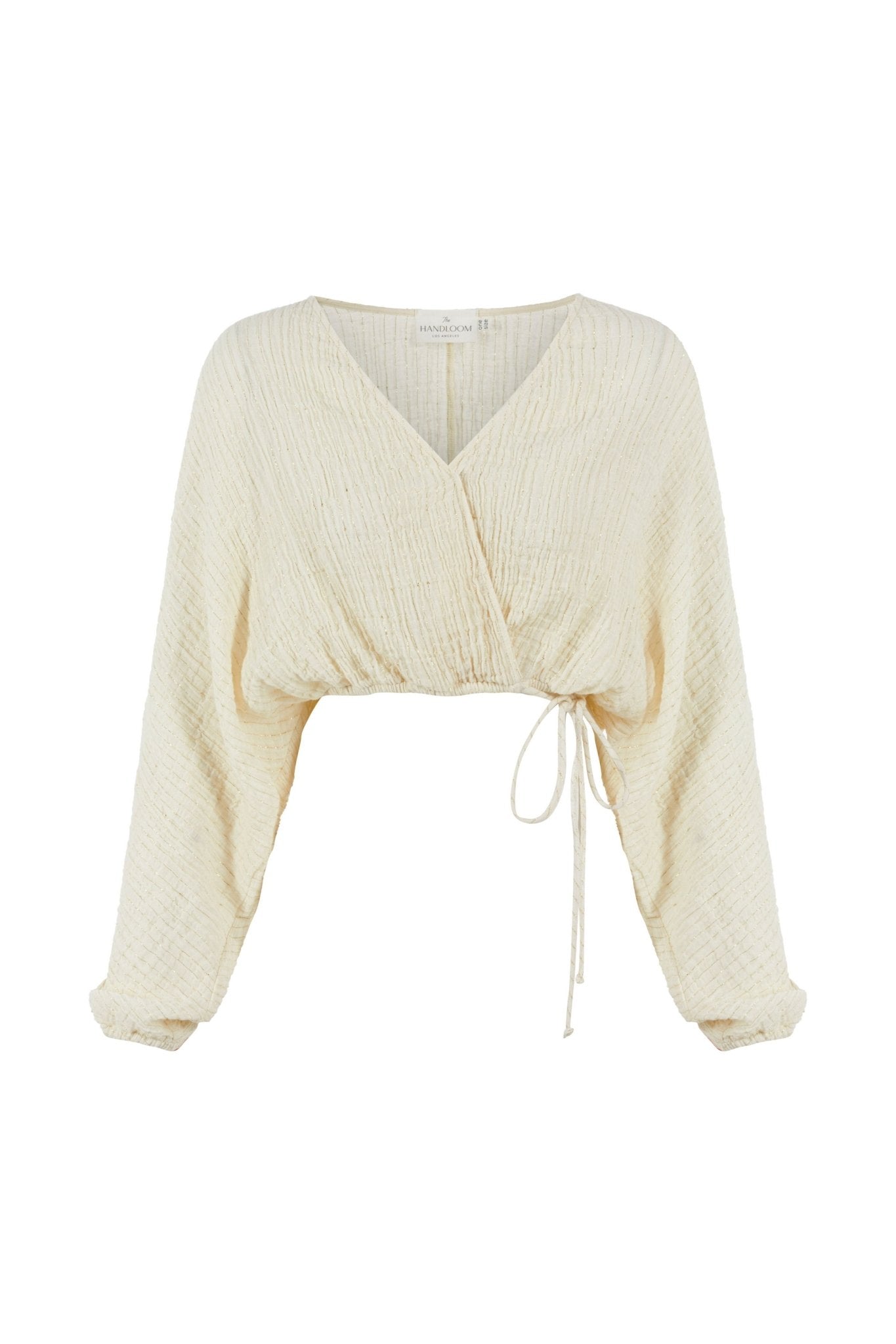 Siena Top - Natural with Gold Stripes - Mack & Harvie