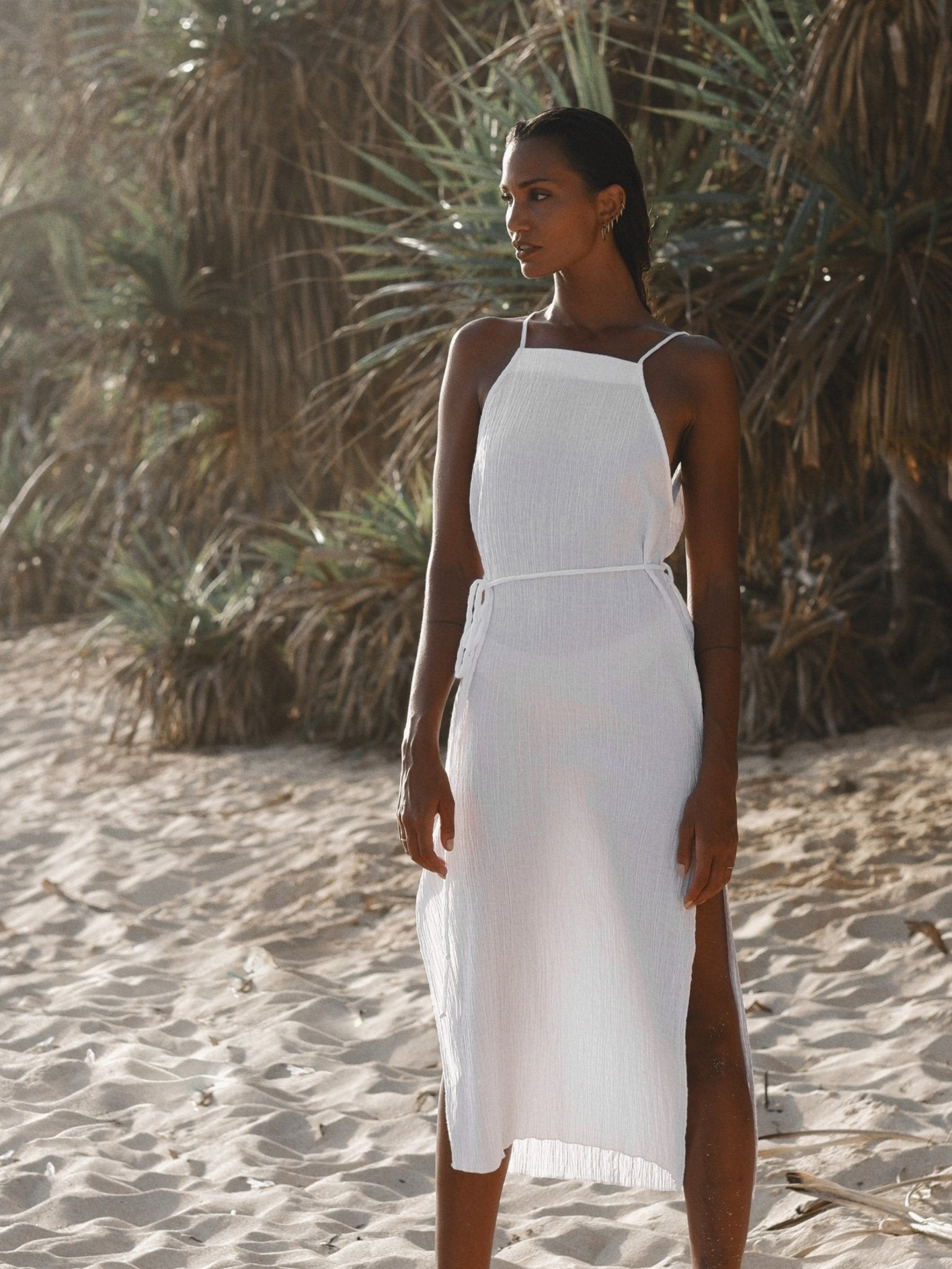 Siesta Dress - White - Mack & Harvie