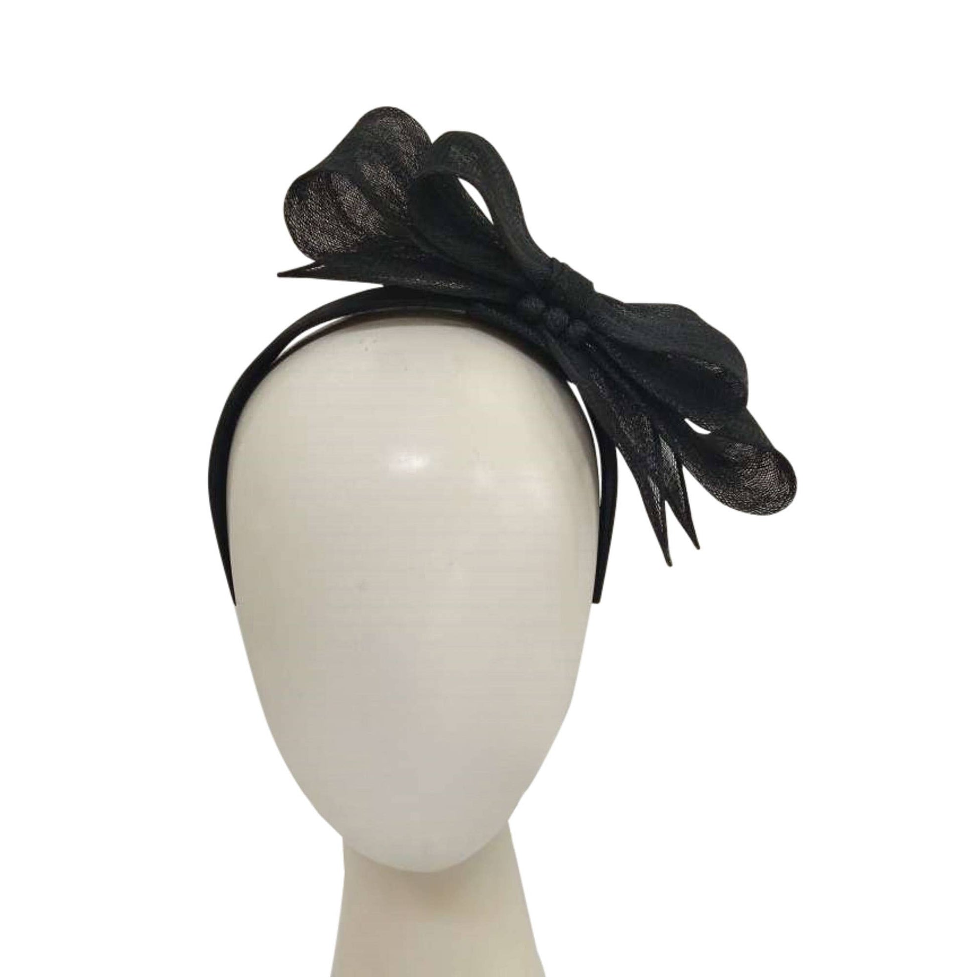 Sinamay Double Bow Fascinator - Mack & Harvie