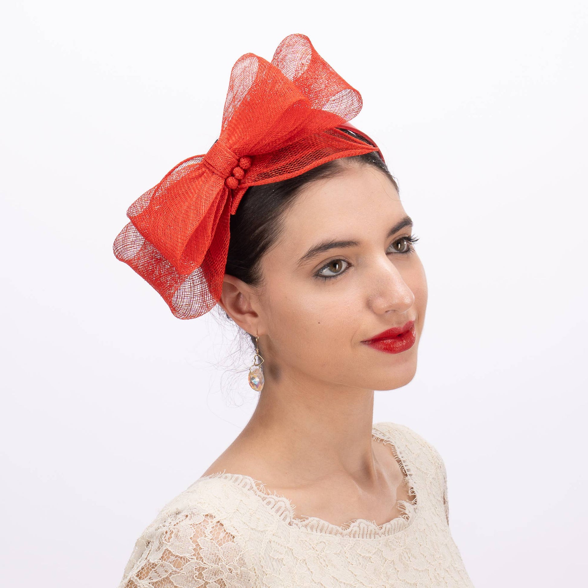 Sinamay Double Bow Fascinator - Mack & Harvie