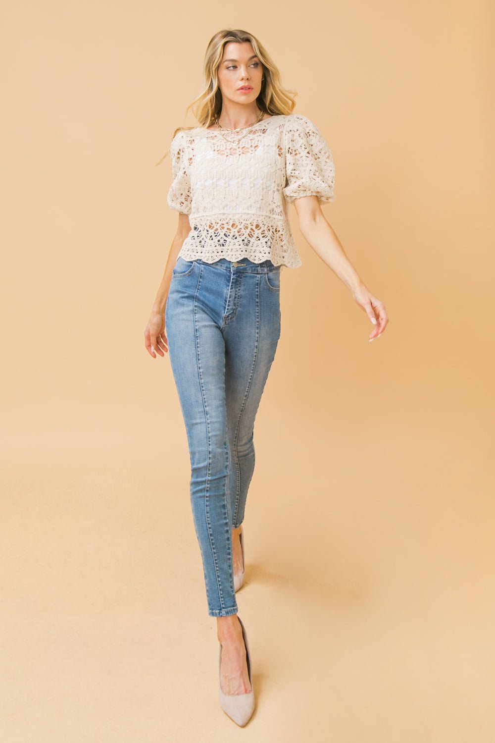 SINCERELY YOURS LACE CROP TOP - Mack & Harvie