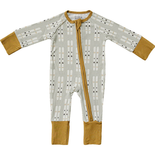 Ski Ribbed Bamboo Zipper - Mack & Harvie