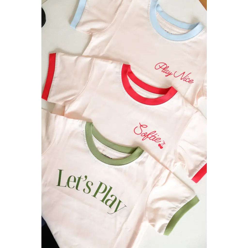 Soft Girls Club Ringer Tee for Kids