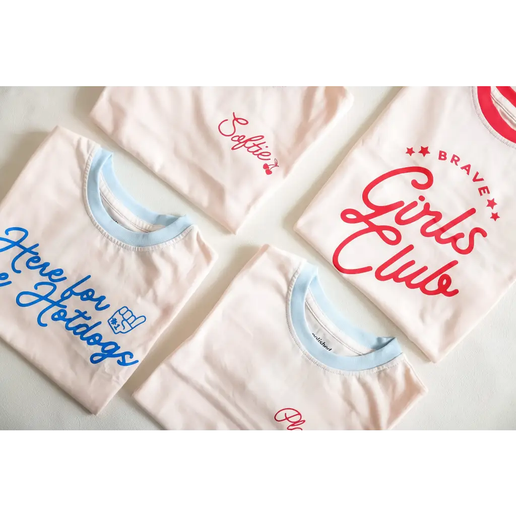Soft Girls Club Ringer Tee for Kids