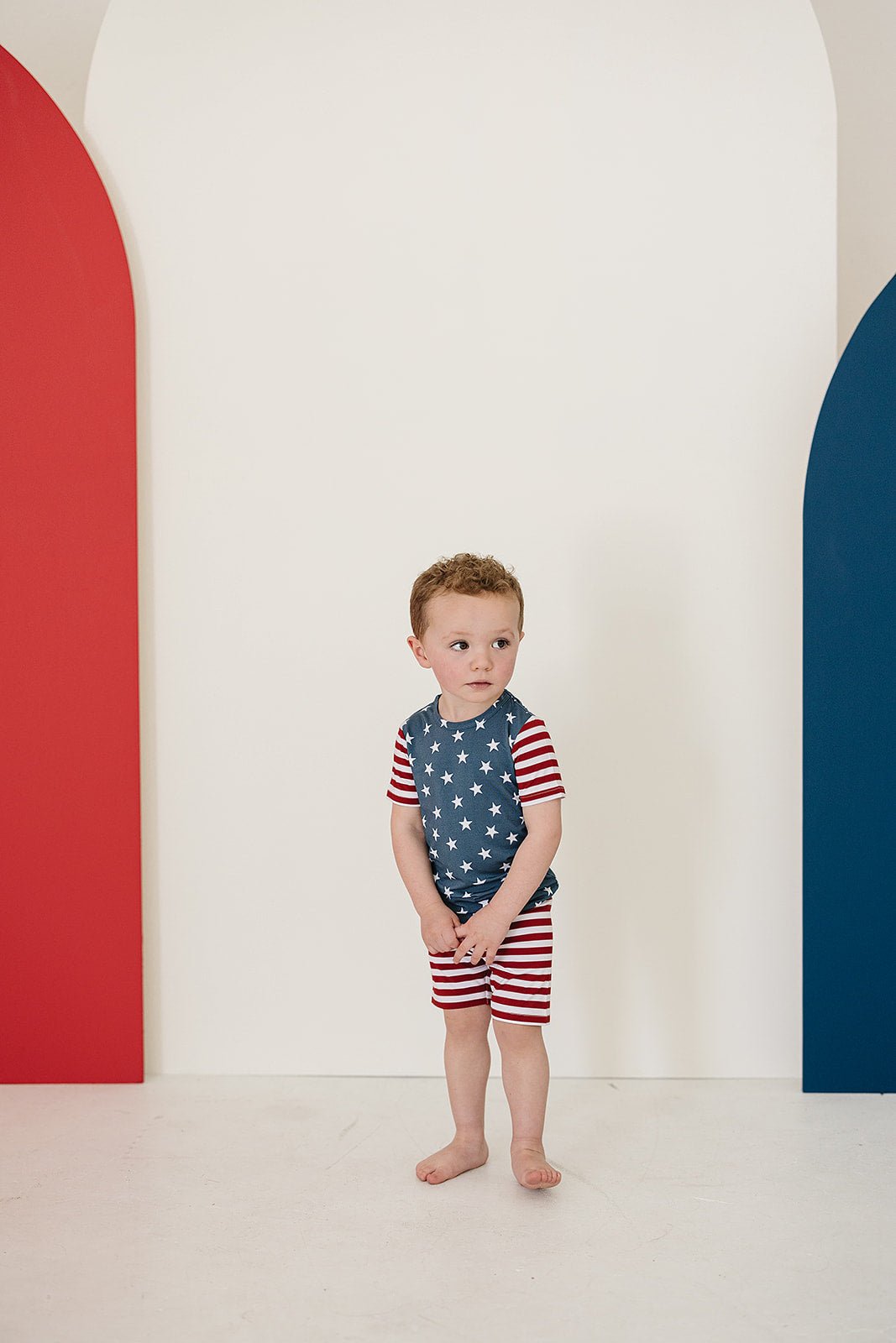 Stars + Stripes Bamboo Cozy Short Set - Mack & Harvie