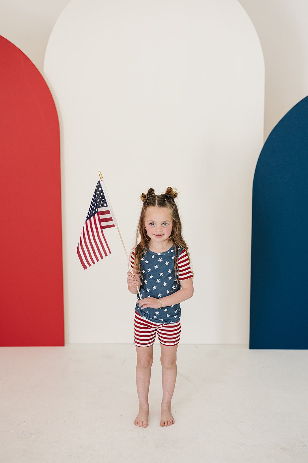 Stars + Stripes Bamboo Cozy Short Set - Mack & Harvie