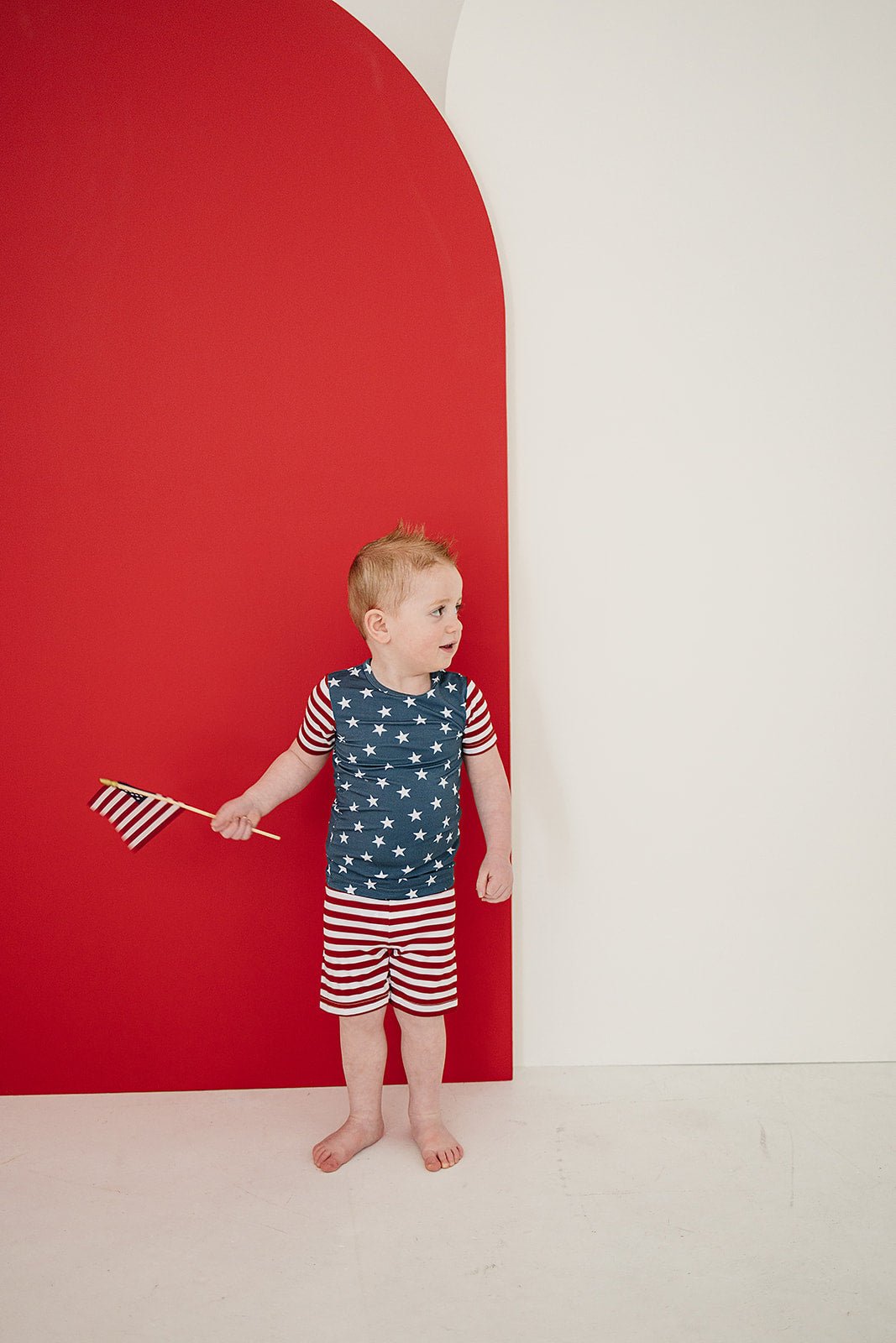 Stars + Stripes Bamboo Cozy Short Set - Mack & Harvie