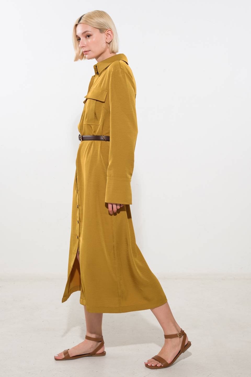 STATE OF BLISS WOVEN MIDI DRESS - Mack & Harvie