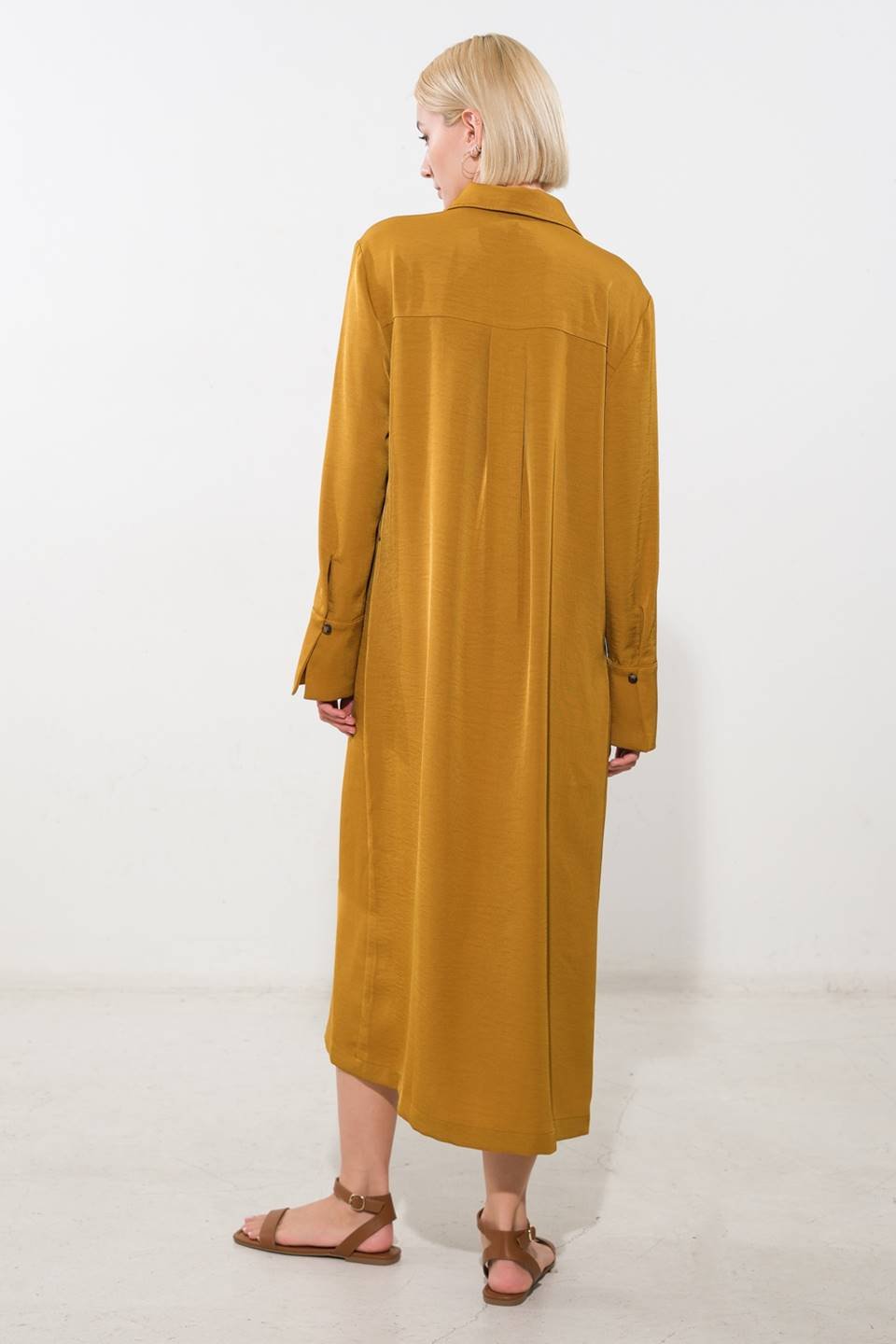 STATE OF BLISS WOVEN MIDI DRESS - Mack & Harvie