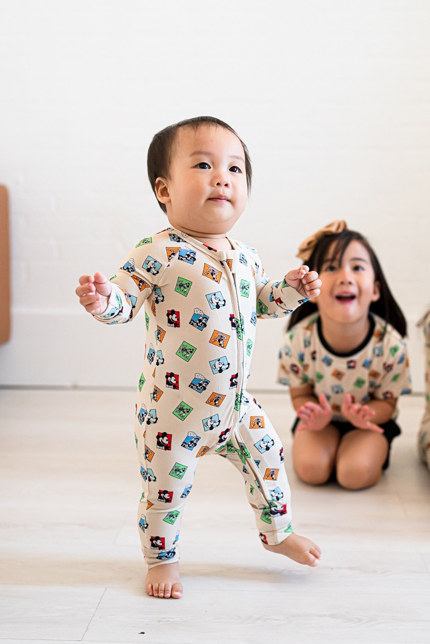 Steamboat Willie Convertible Romper (NEW SIZING) - Mack & Harvie