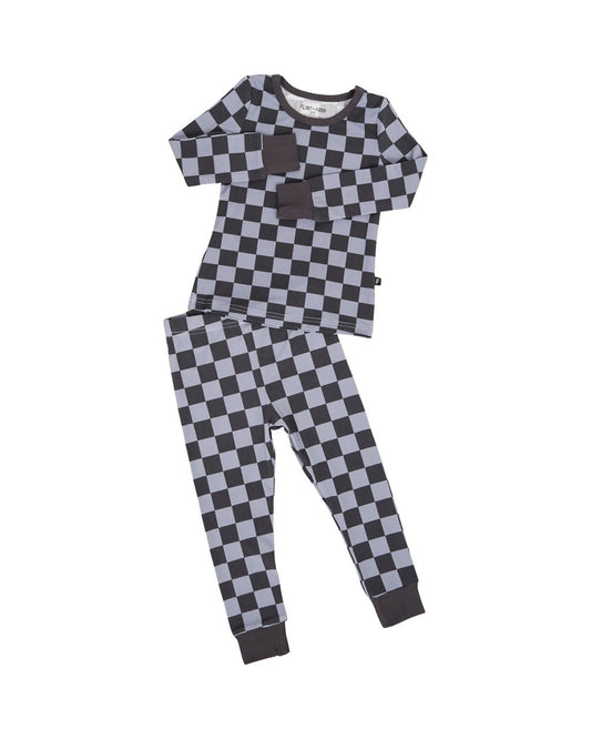 Stone Checkers 2-Piece Pajama Set - Mack & Harvie