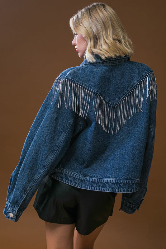 STUNNING EXCELLENCE WASHED DENIM JACKET - Mack & Harvie