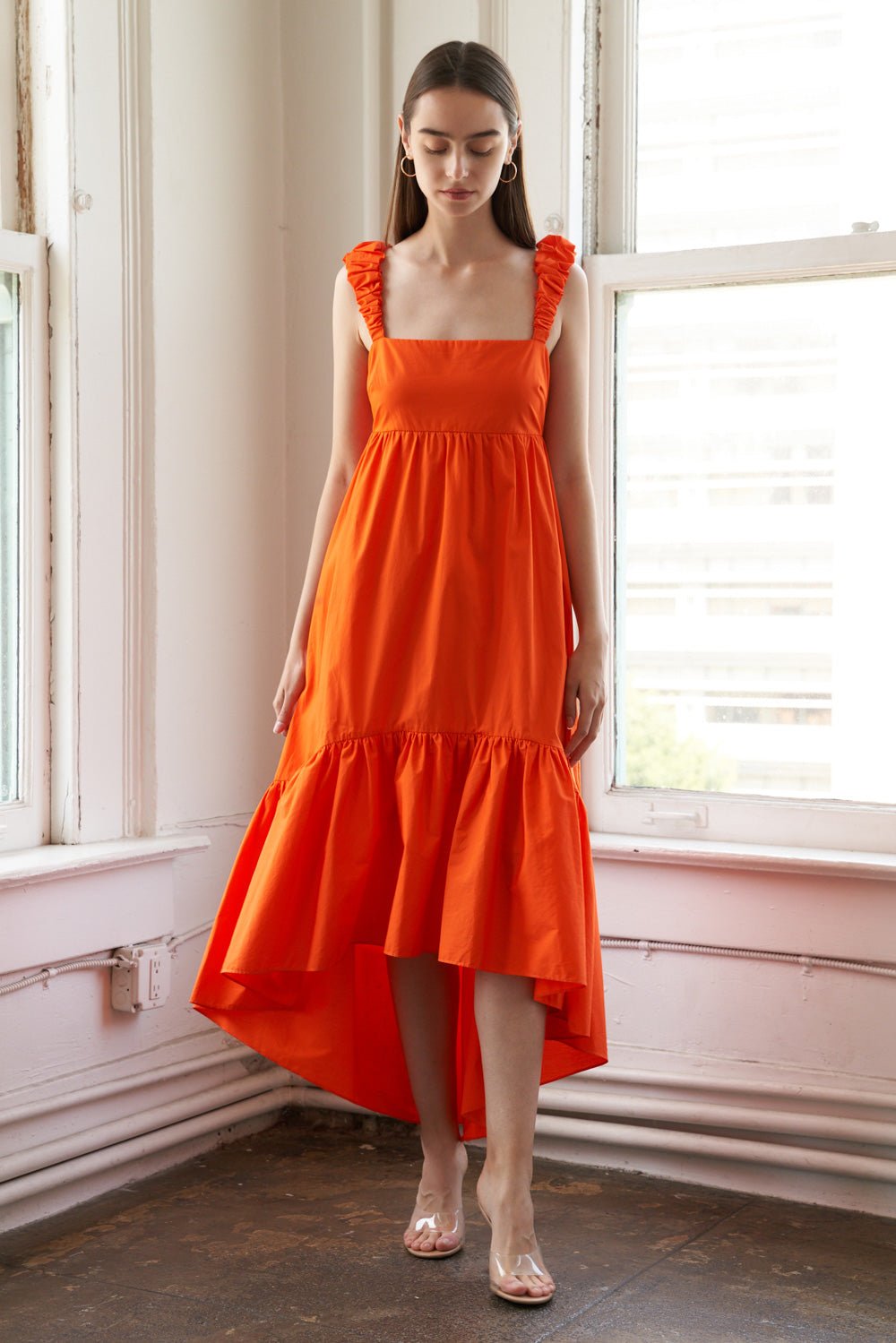 SUNBEAM SPLENDOR WOVEN MIDI DRESS - Mack & Harvie