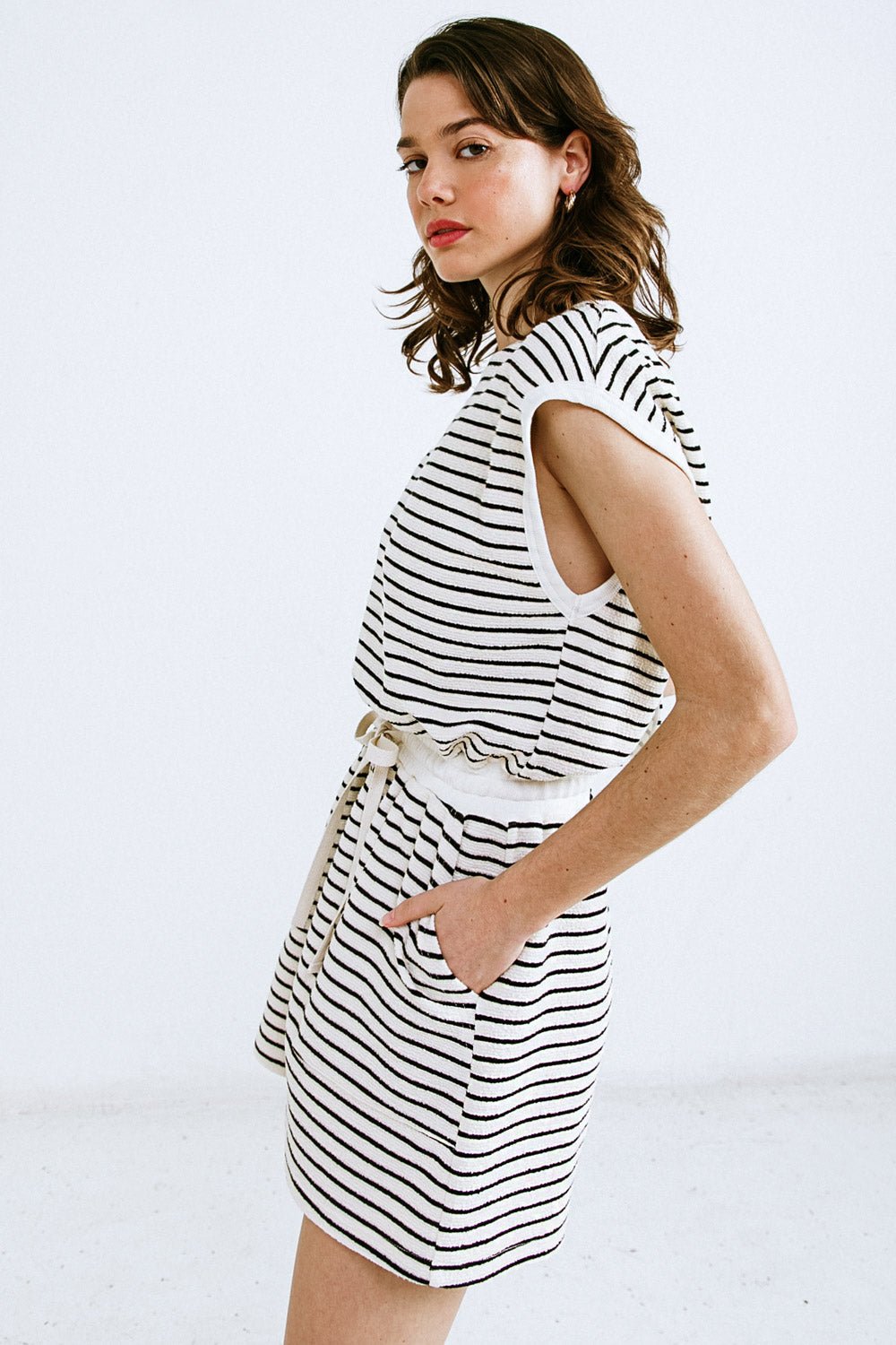 SUNSET COVE STRIPED ROMPER - Mack & Harvie