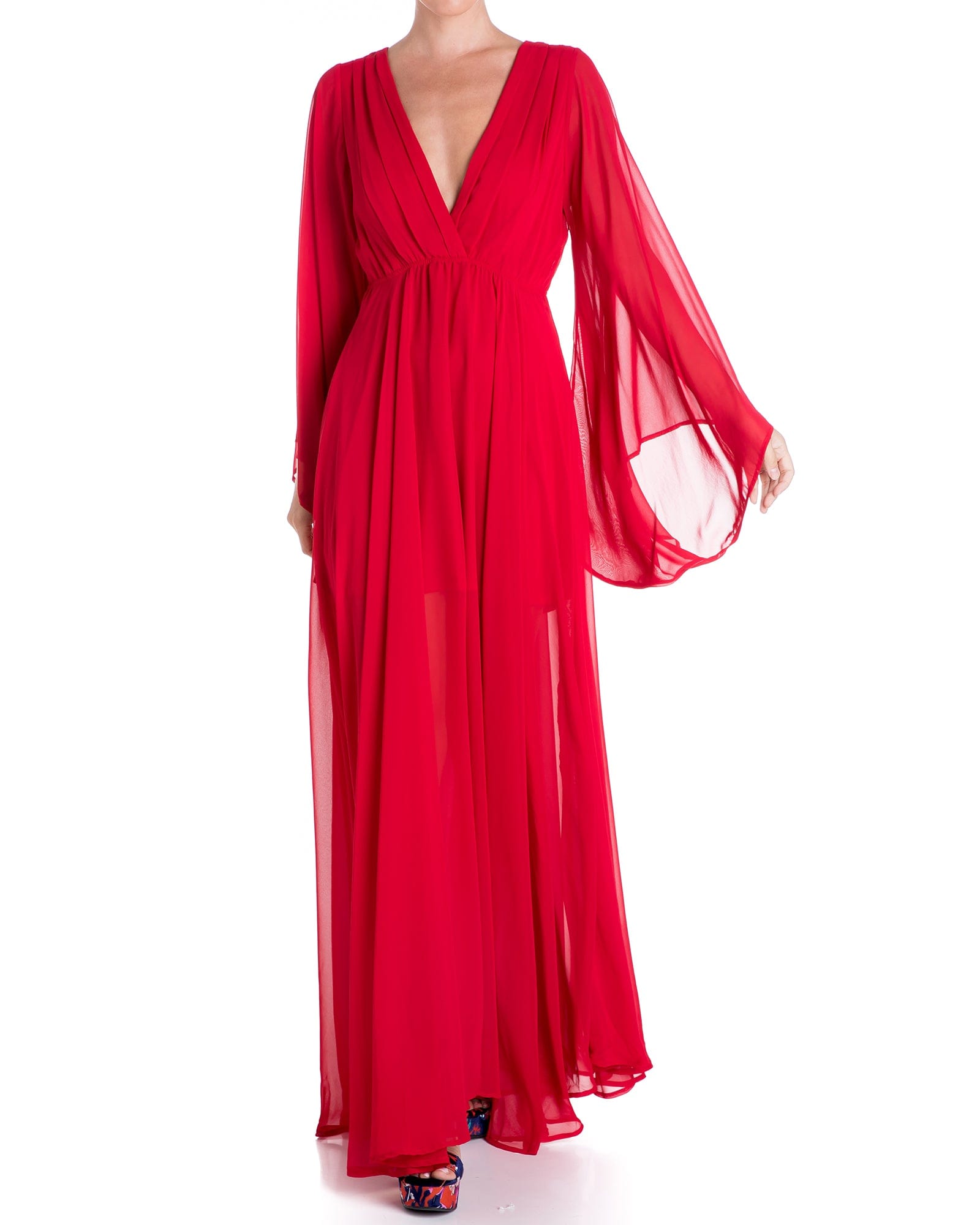 Sunset Maxi Dress - Cherry - Mack & Harvie