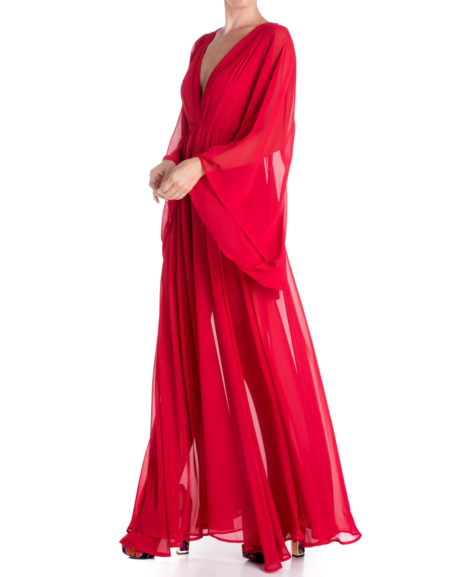 Sunset Maxi Dress - Cherry - Mack & Harvie