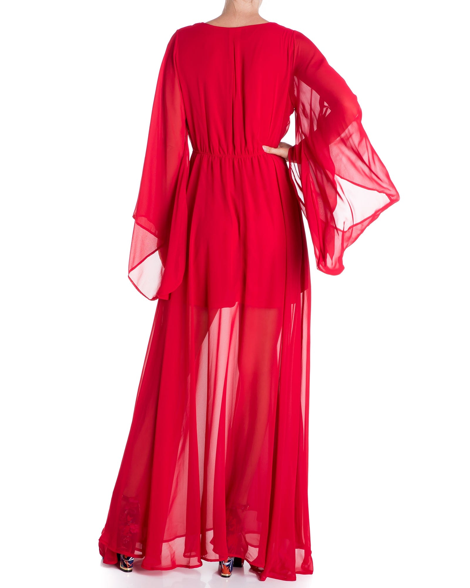 Sunset Maxi Dress - Cherry - Mack & Harvie
