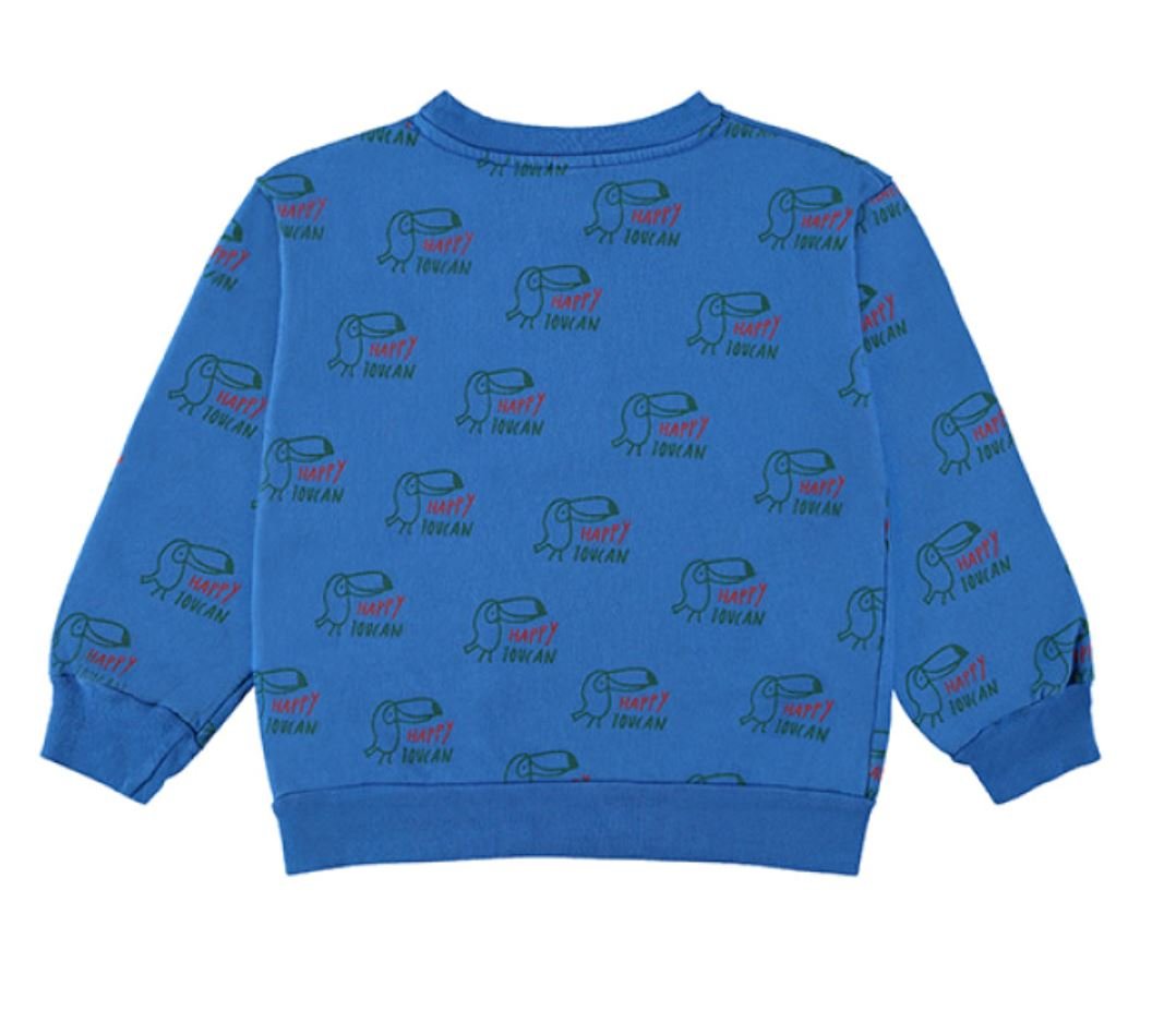 Sweatshirt Allover Toucan - Sea Blue - Mack & Harvie