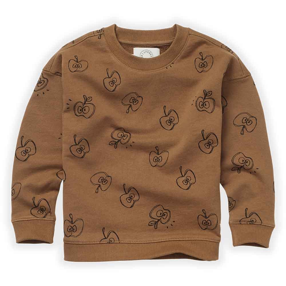 Sweatshirt Apple Print - Mustard - Mack & Harvie