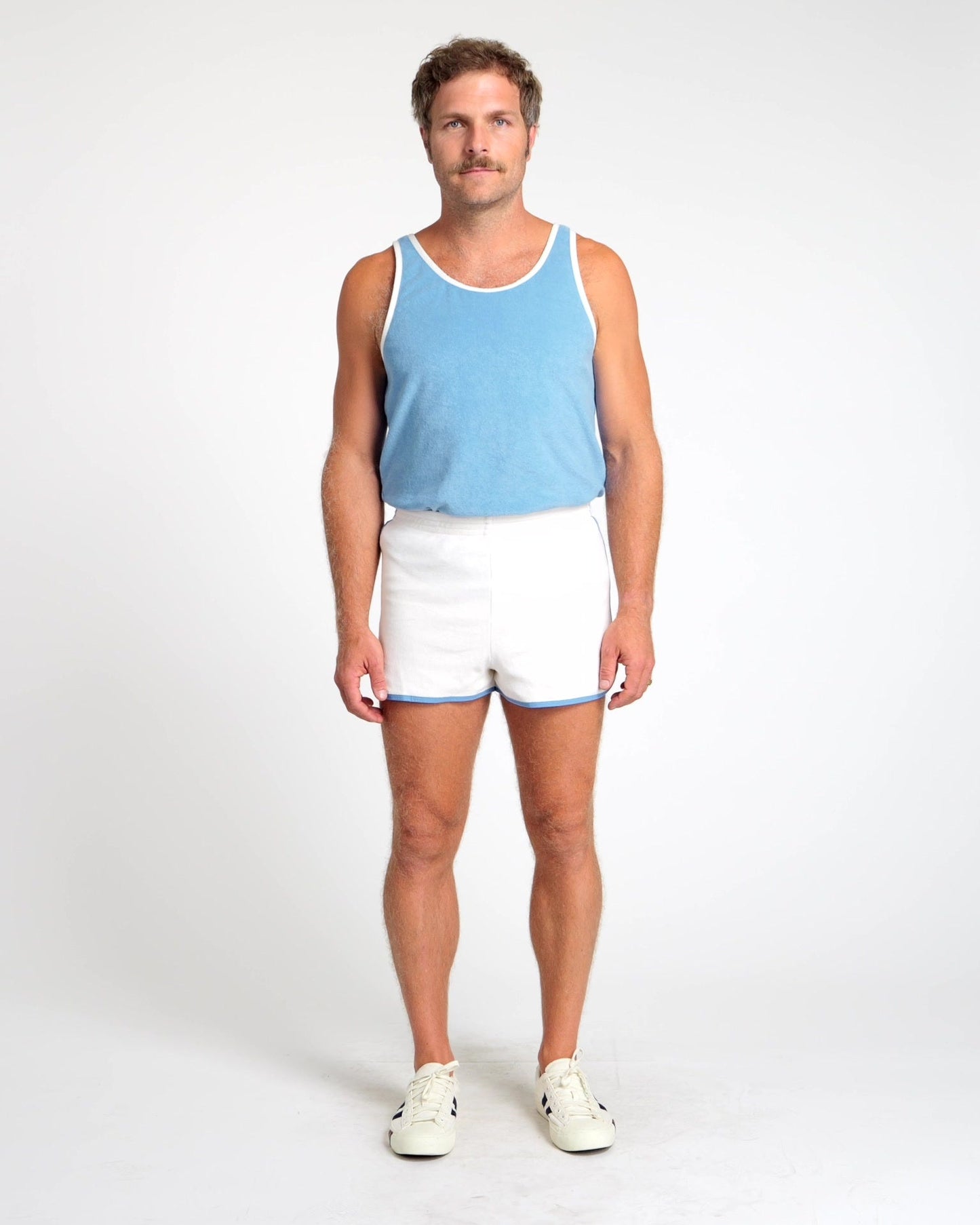 Terry Dolphin Short (Cream/Blue Poppy)