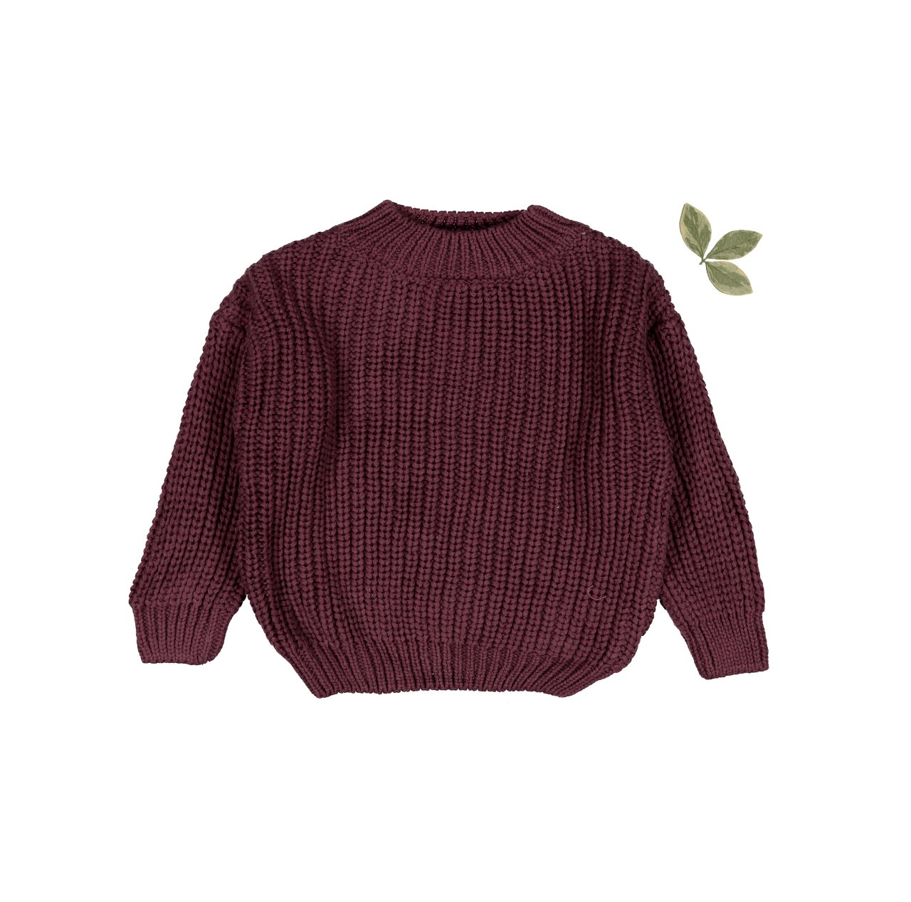The Chunky Knit Sweater - Mulberry - Mack & Harvie