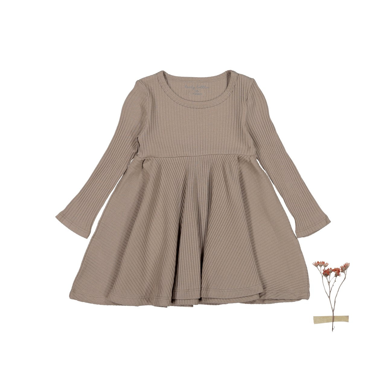 The Long Sleeve Dress - Taupe - Mack & Harvie