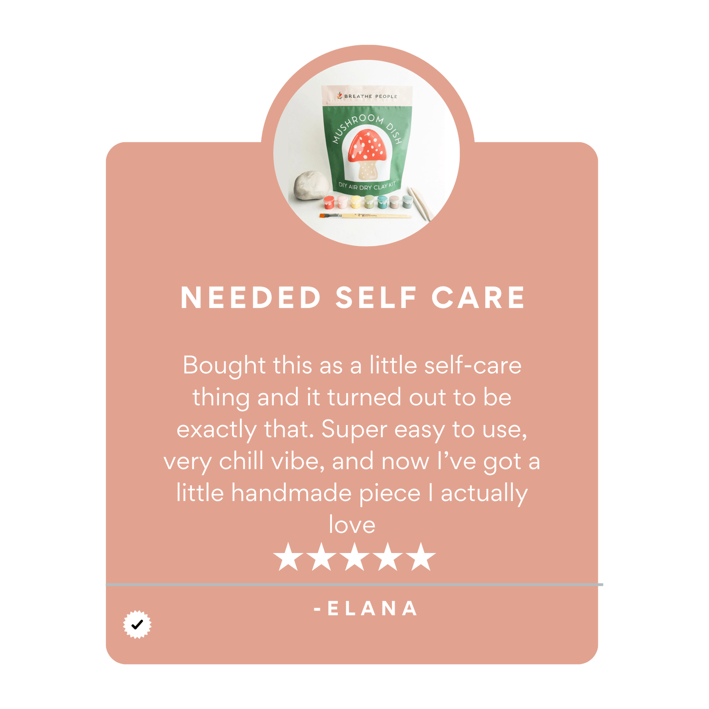 DIY Air Dry Clay Kit- Make Your Own Mushroom Dish