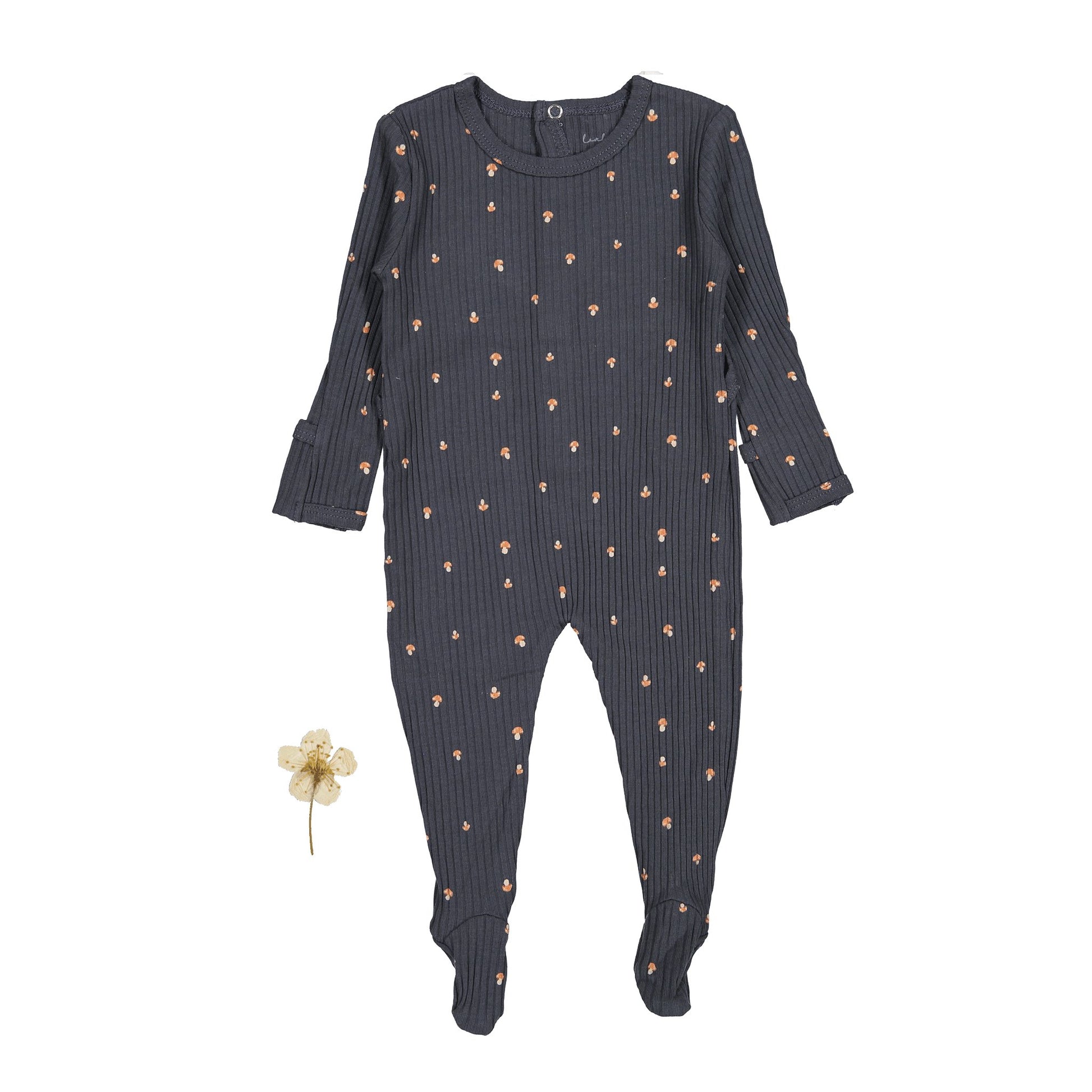 The Printed Romper - Steel Mushroom - Mack & Harvie