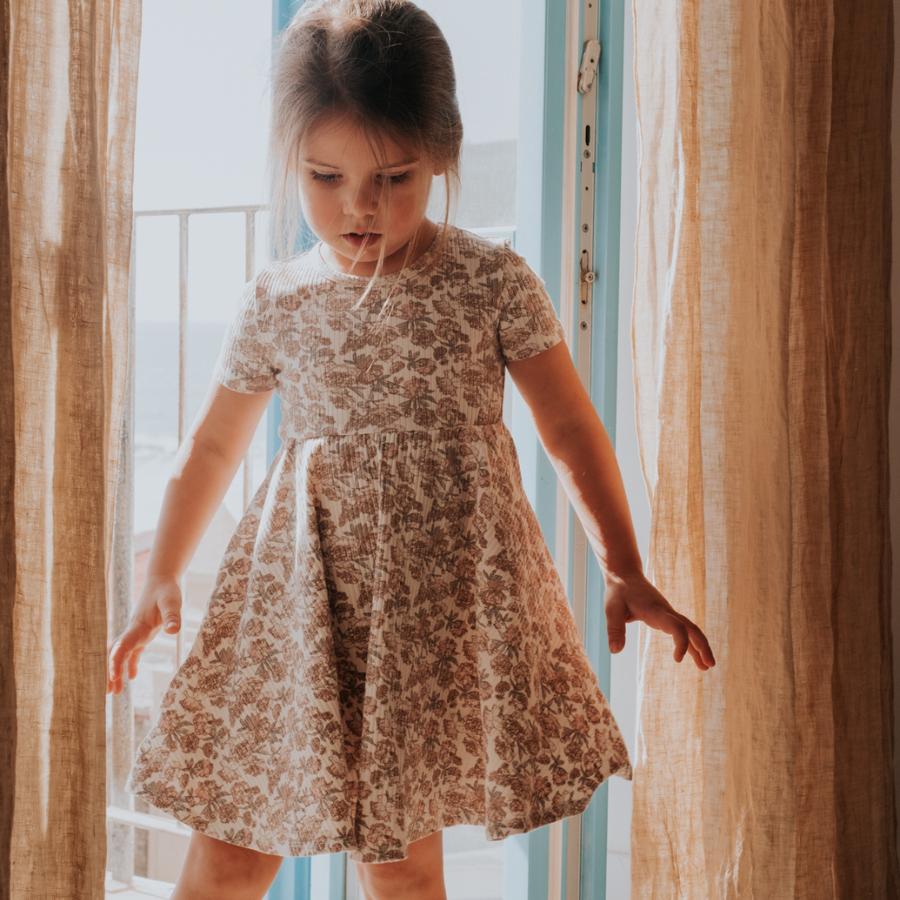 The Printed Short Sleeve Dress - Dragonfly - Mack & Harvie