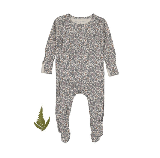 The Printed Snap Romper - Floral Cotton - Mack & Harvie