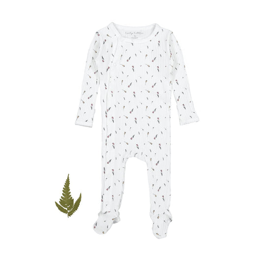 The Printed Snap Romper - Tulip - Mack & Harvie