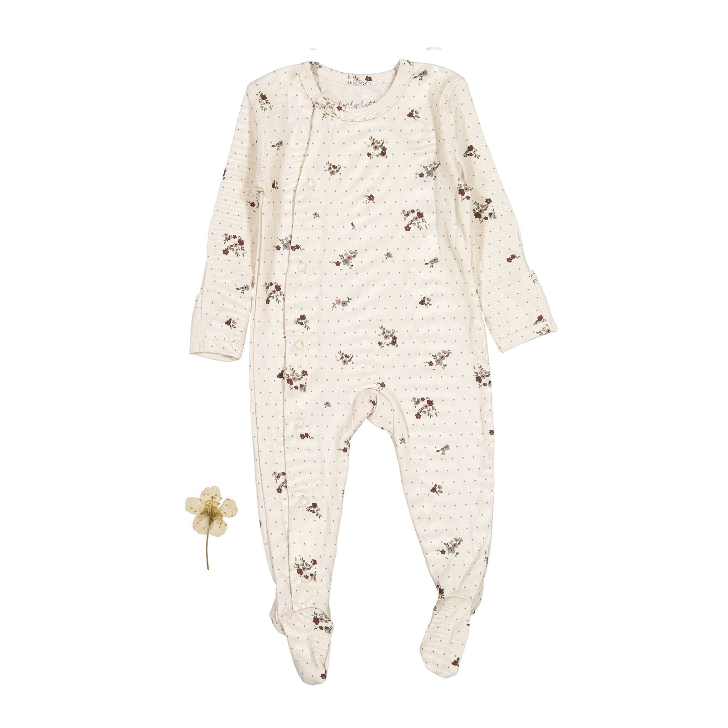 The Printed Snap Romper - Vintage Floral - Mack & Harvie
