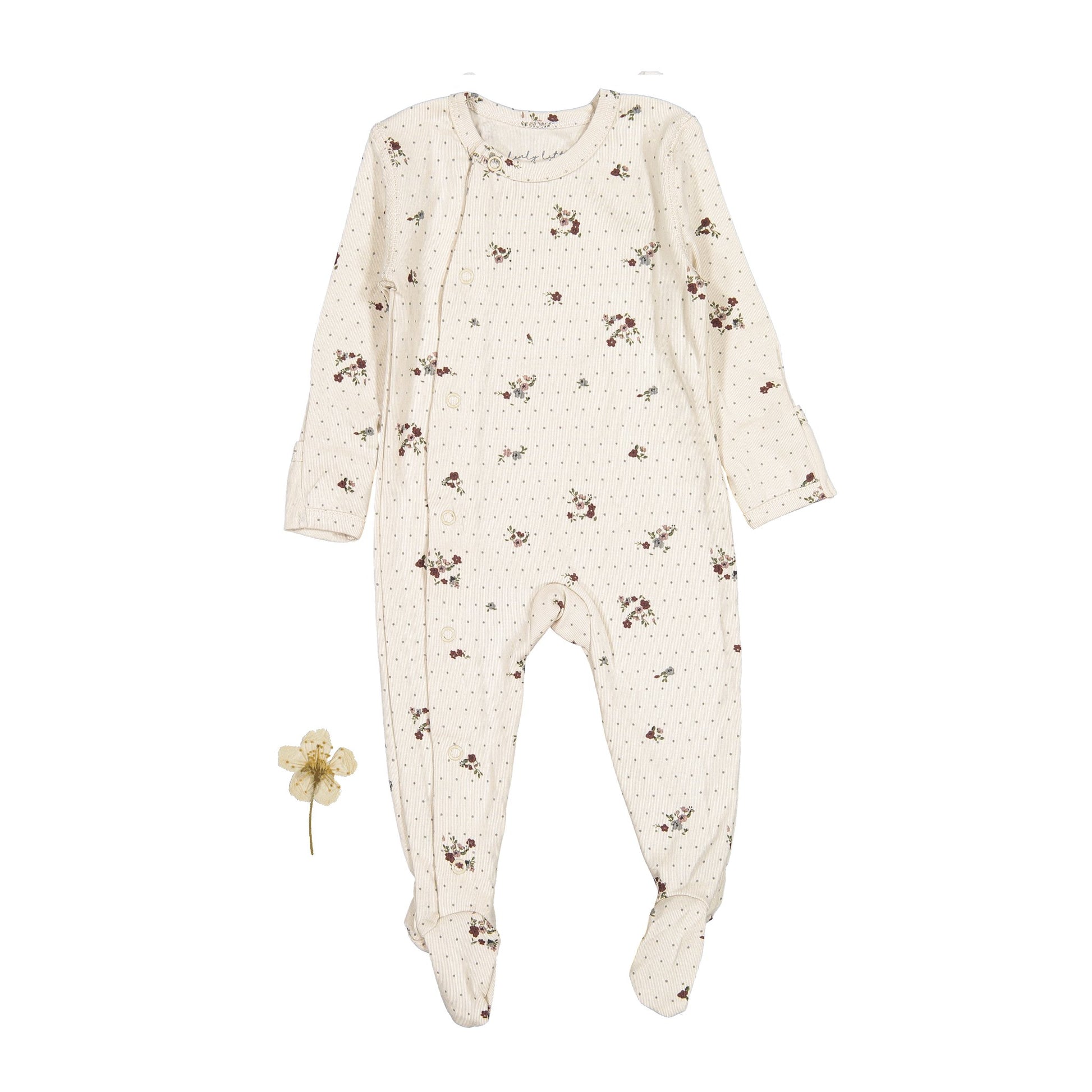 The Printed Snap Romper - Vintage Floral - Mack & Harvie