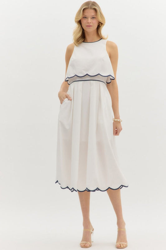 The Scalloped Society Dress