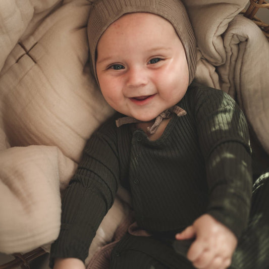 The Snap Romper - Moss - Mack & Harvie