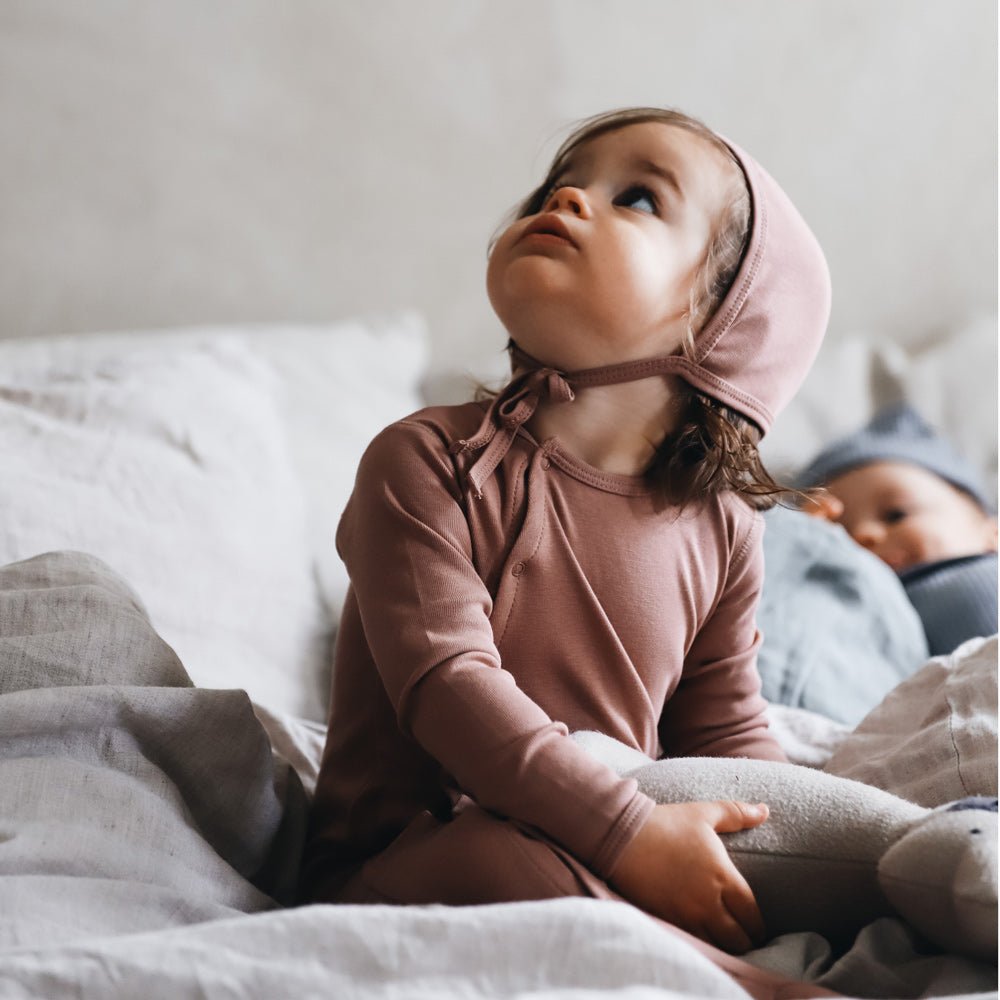 The Snap Romper - Rosewood - Mack & Harvie
