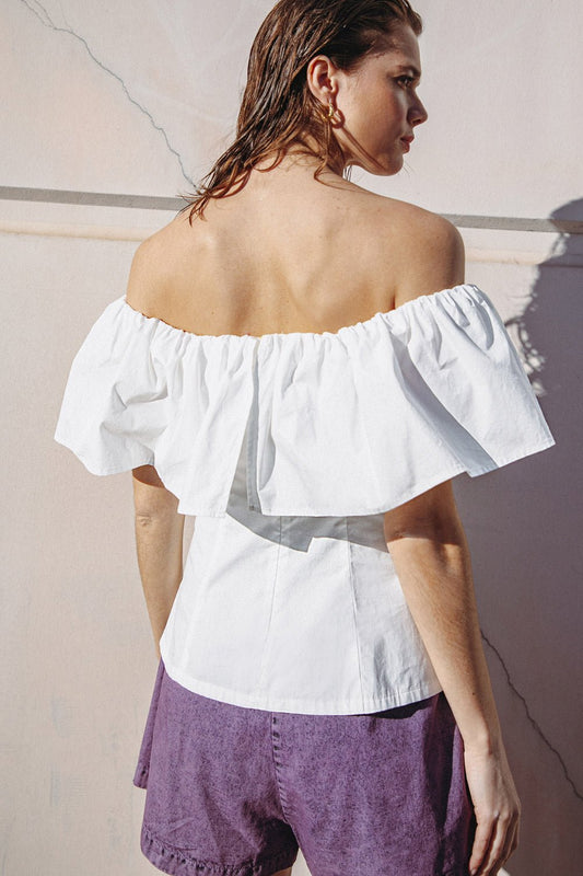 TIME FOR SOMETHING WOVEN TOP - Mack & Harvie