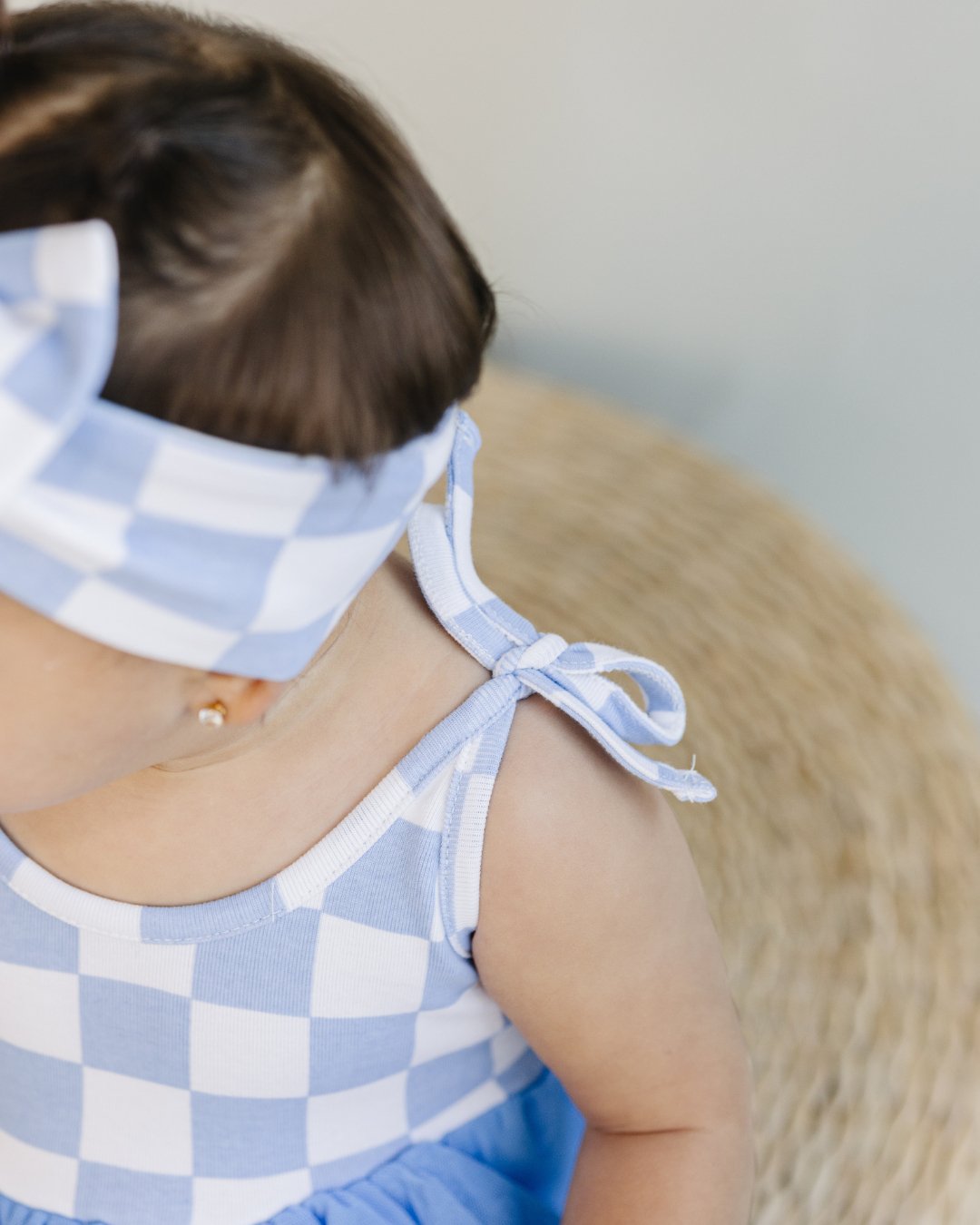 Tutu Romper | Checkered Blue - Mack & Harvie