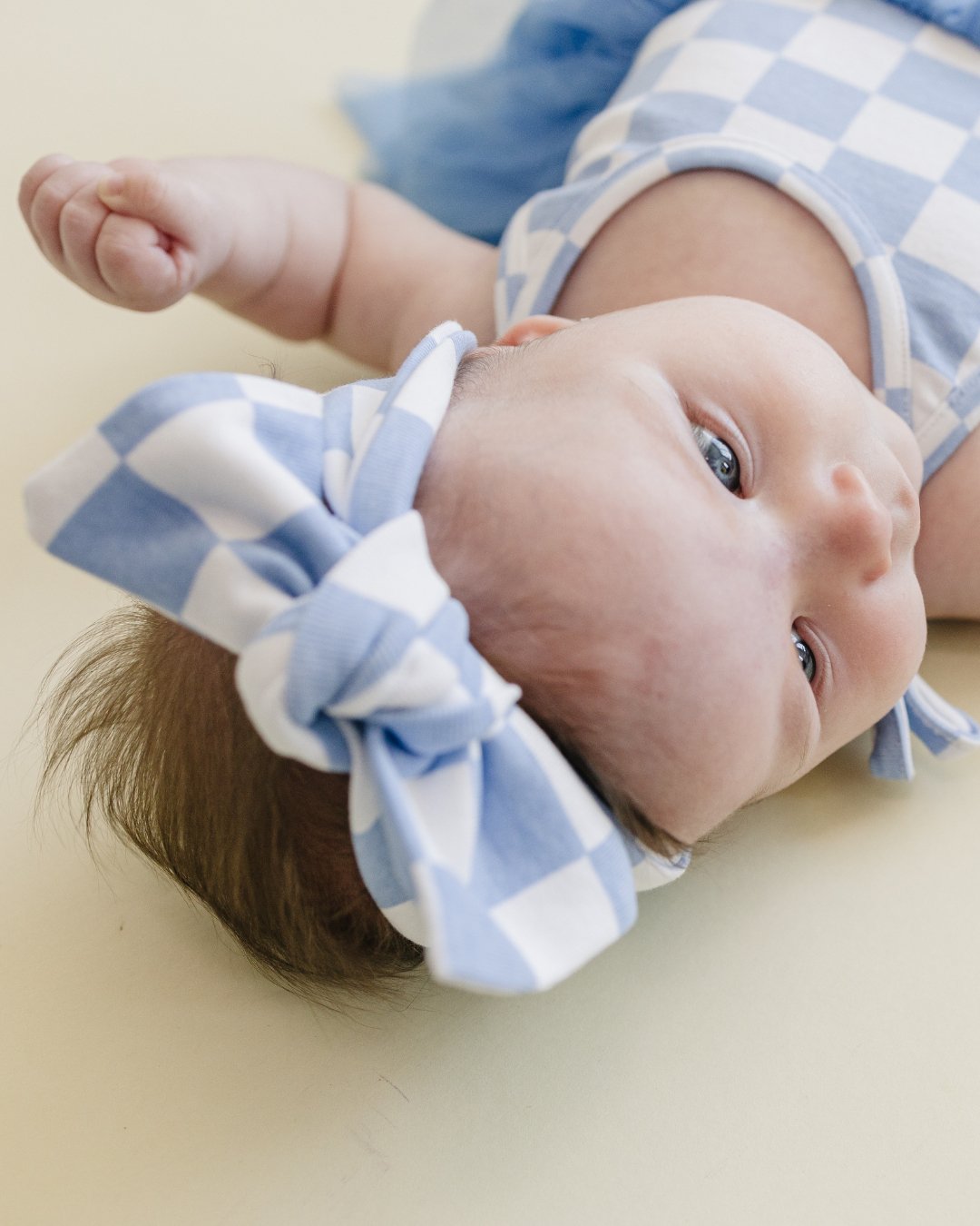 Tutu Romper | Checkered Blue - Mack & Harvie