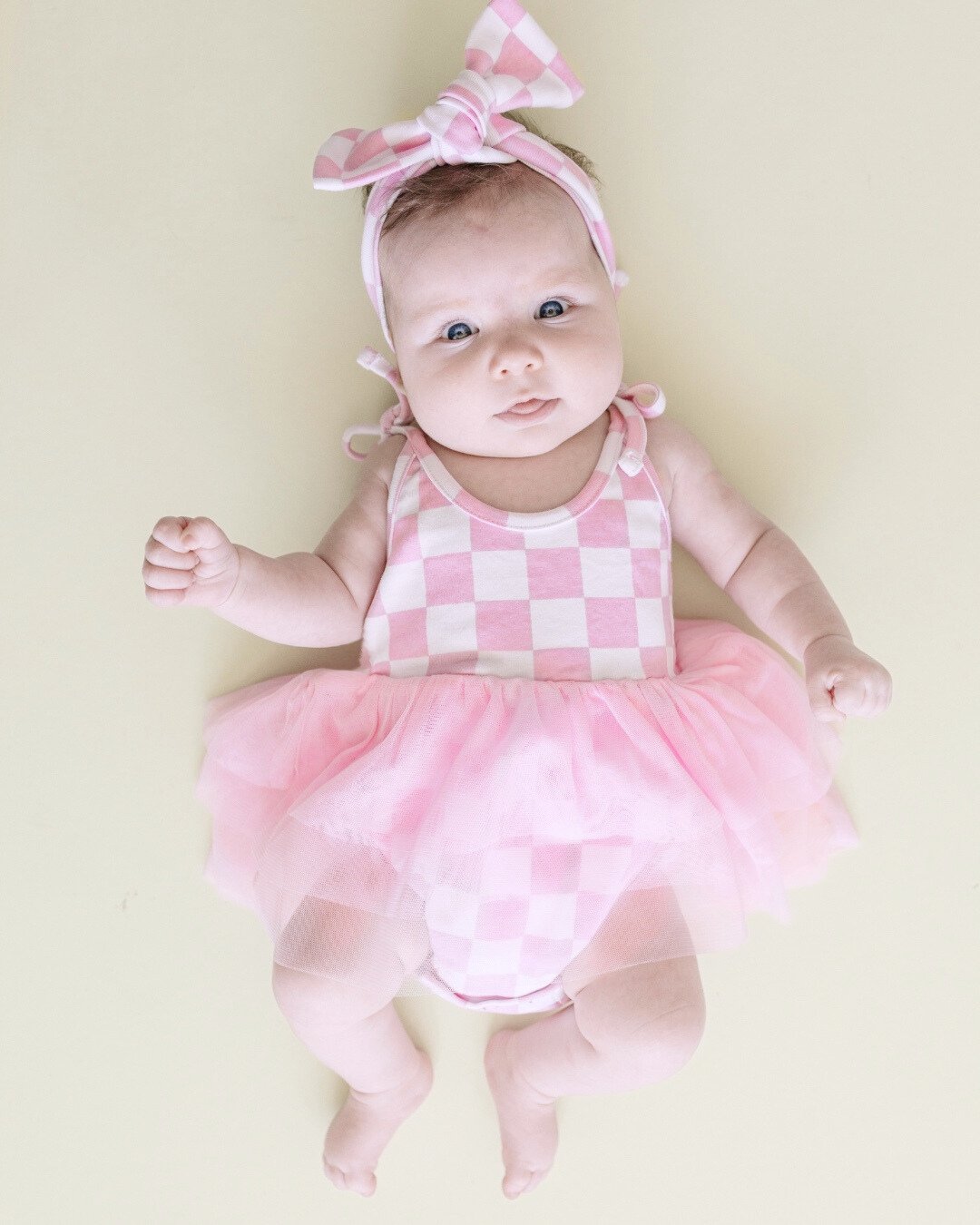 Tutu Romper | Checkered Pink - Mack & Harvie