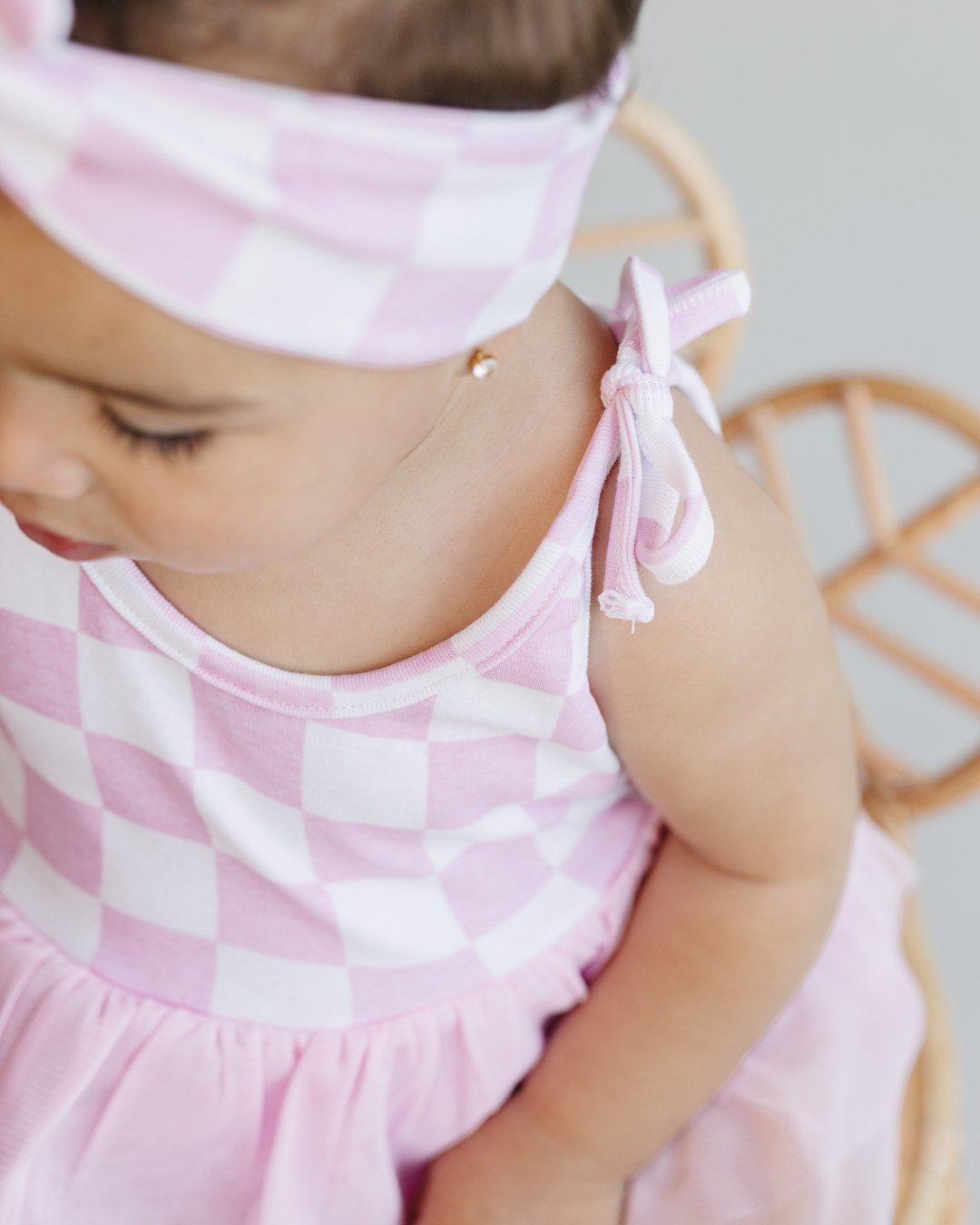 Tutu Romper | Checkered Pink - Mack & Harvie