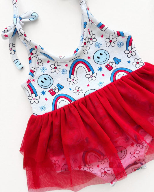 Tutu Romper | Little Miss USA - Mack & Harvie