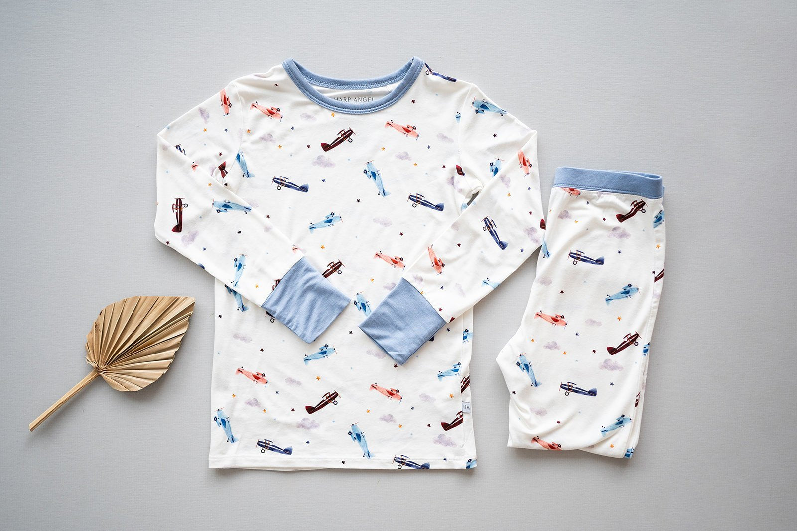 Two - Piece Pajama Set - Vintage Airplane - Mack & Harvie