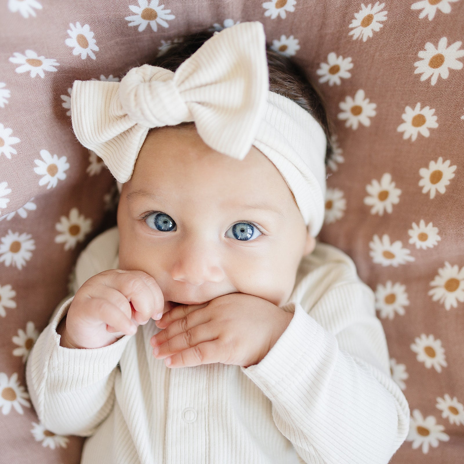 Vanilla Organic Cotton Ribbed Head Wrap - Mack & Harvie