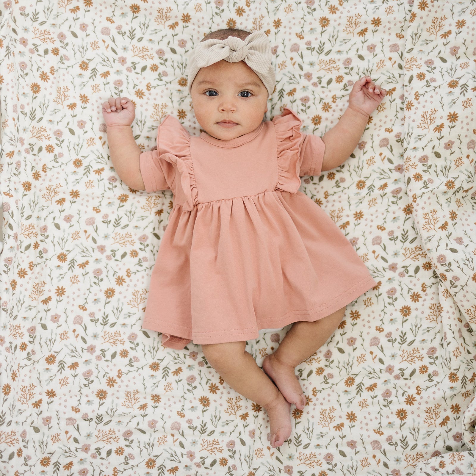 Vanilla Organic Cotton Ribbed Head Wrap - Mack & Harvie