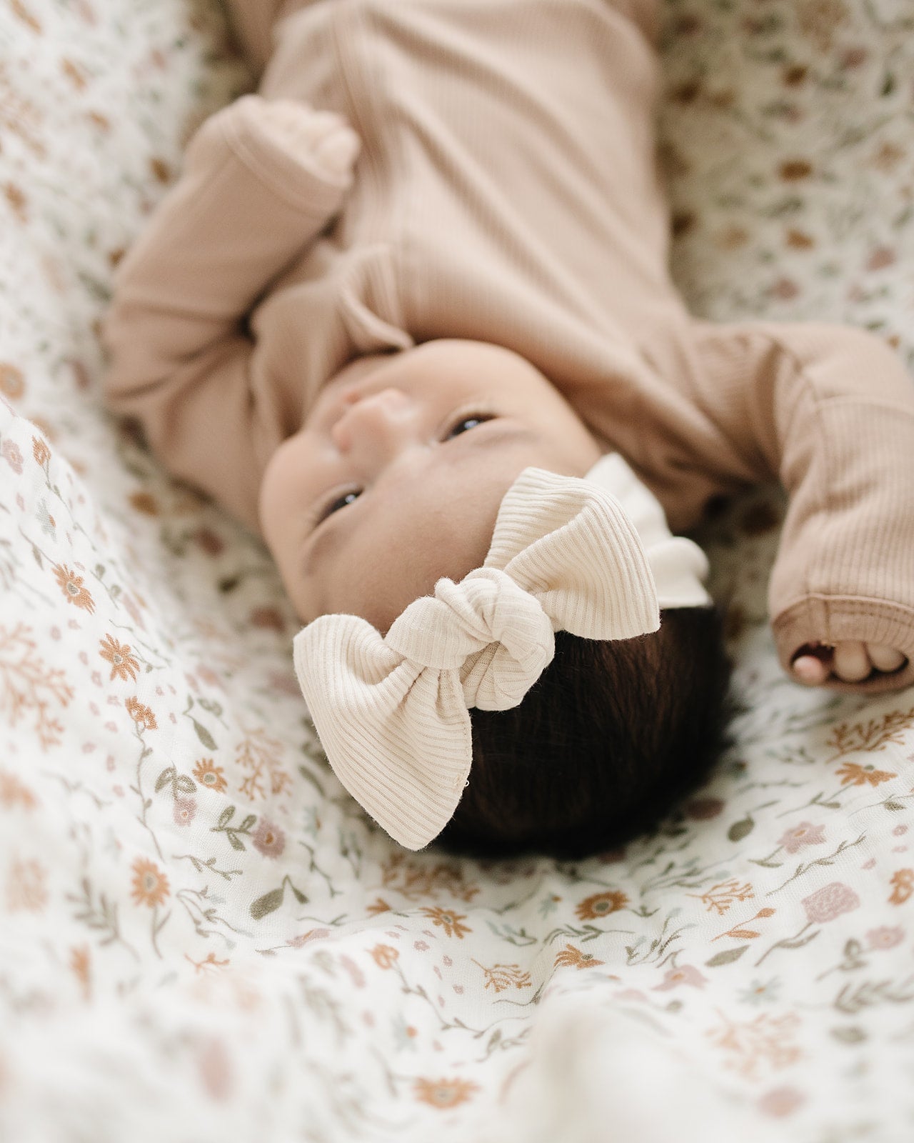 Vanilla Organic Cotton Ribbed Head Wrap - Mack & Harvie