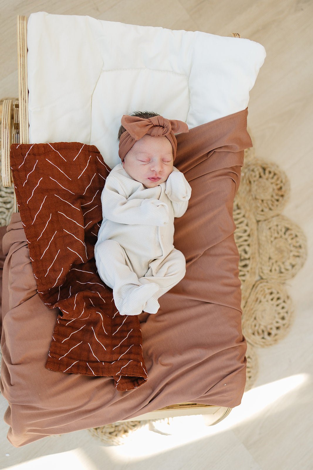 Vanilla Organic Cotton Ribbed Snap - Mack & Harvie