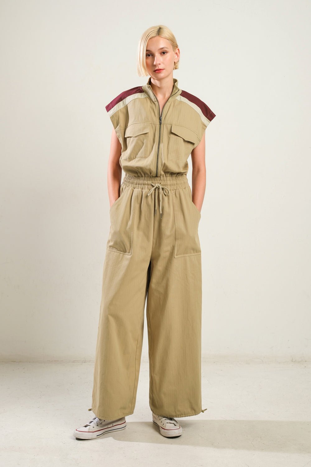 WAVE OF ELEGANCE WOVEN JUMPSUIT - Mack & Harvie